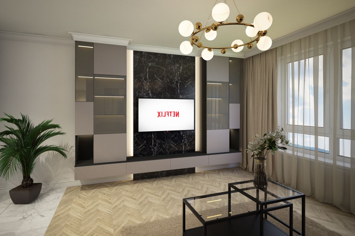 Светлая квартира в современном стиле в Санкт-Петербурге