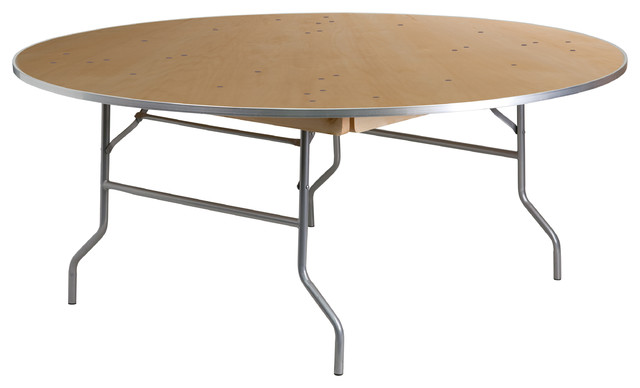 Bennett 72 Round Folding Banquet Table, 72 Round Folding Table
