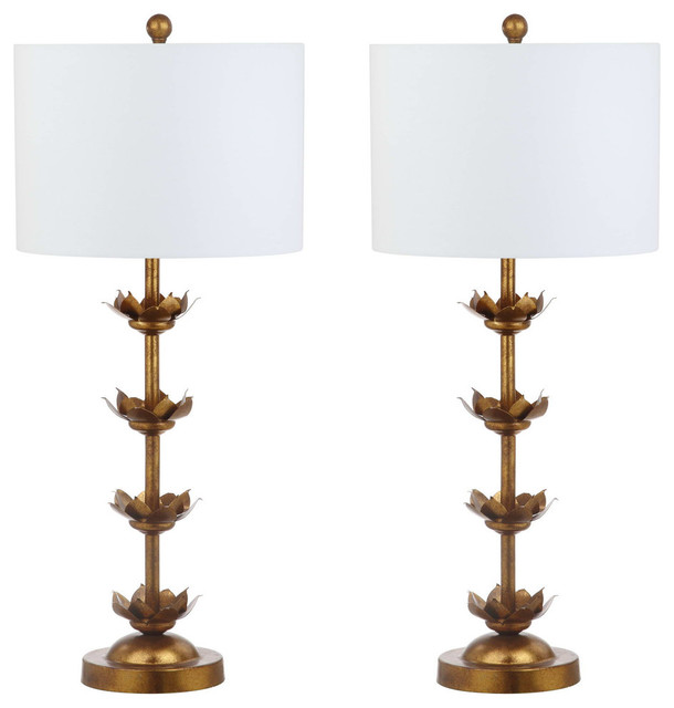 Safavieh Lani Leaf Table Lamps, Set of 2