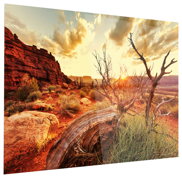"Colorful Fall American Prairie" - Southwestern - Metal Wall Art - by