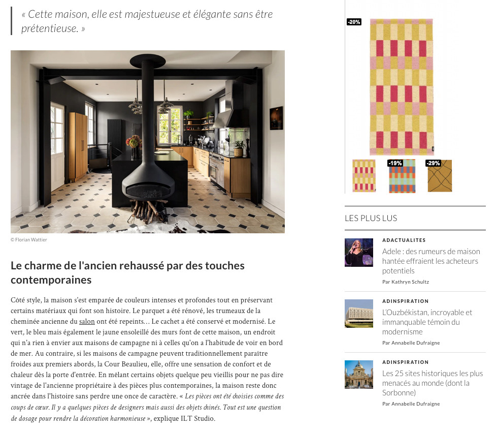 Parution AD Magazine - À Honfleur, la nouvelle vie d'une maison de maître