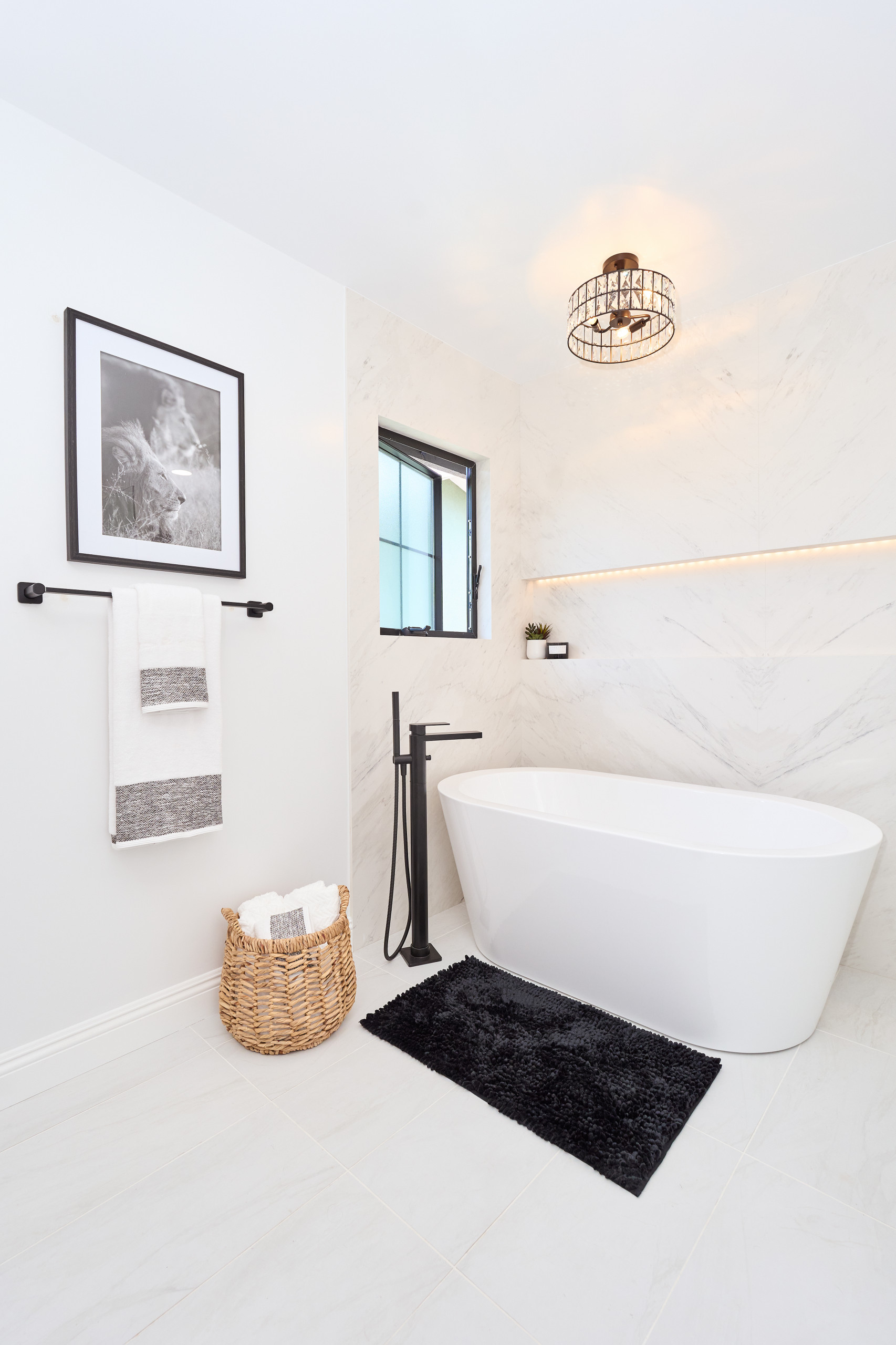 Classic Modern Rustic Primary Bathroom