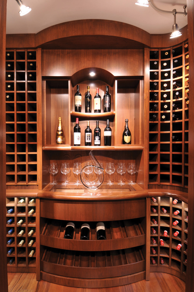 Inspiration for a modern wine cellar remodel in Miami