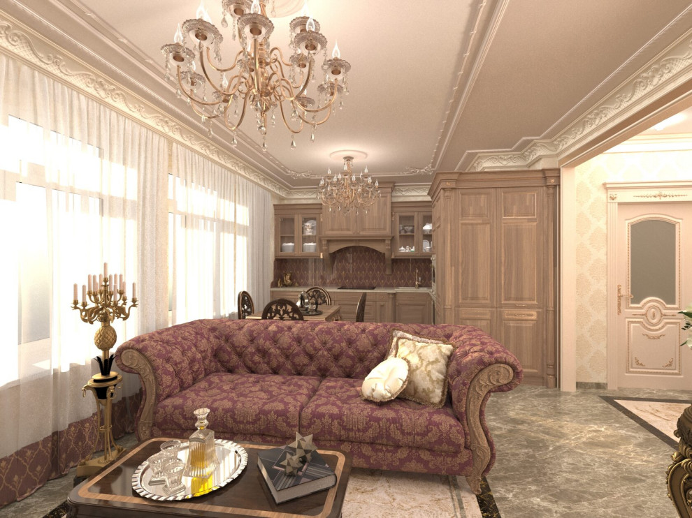 Проект интерьера квартиры 75 м2 в г.Москва