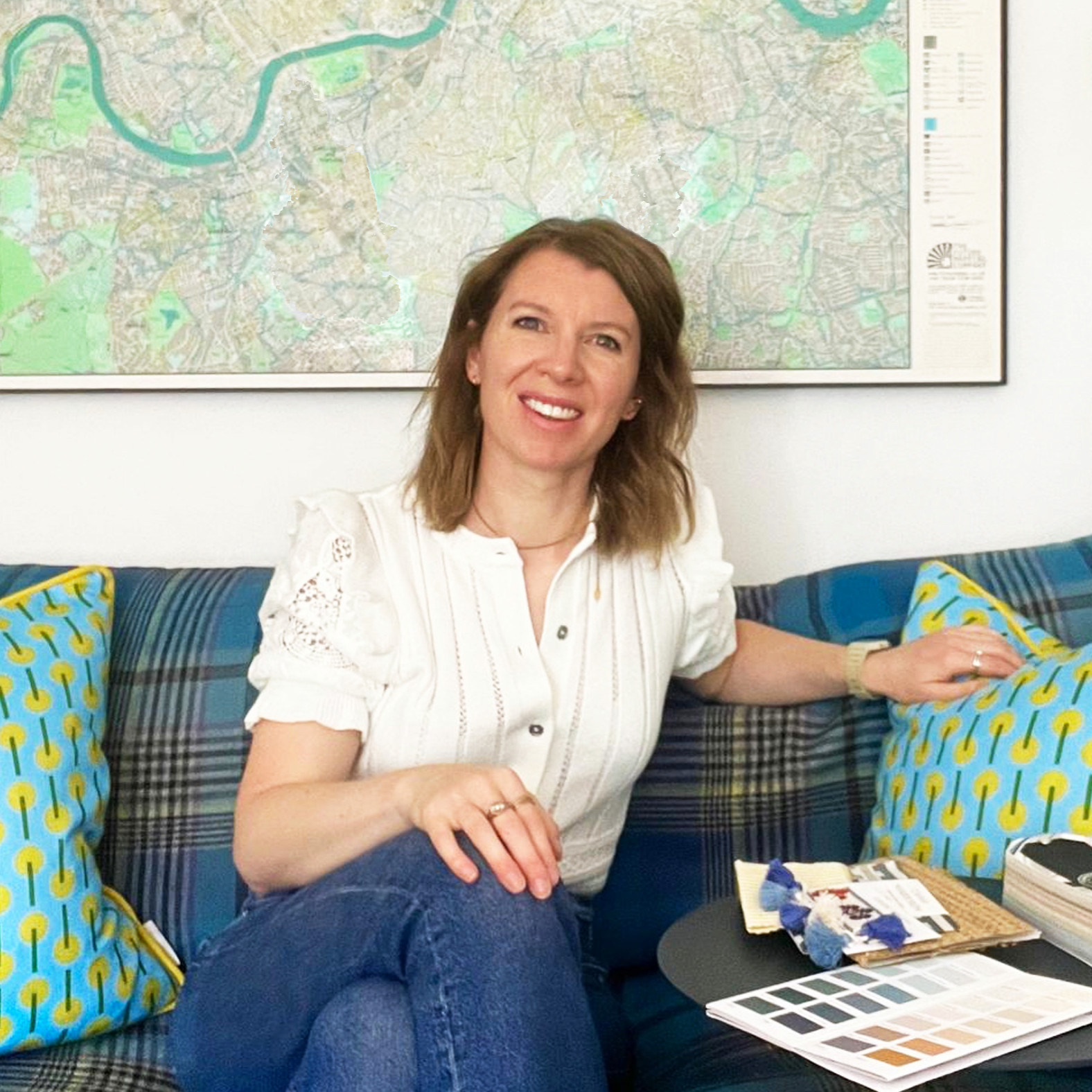Rebecca in her studio