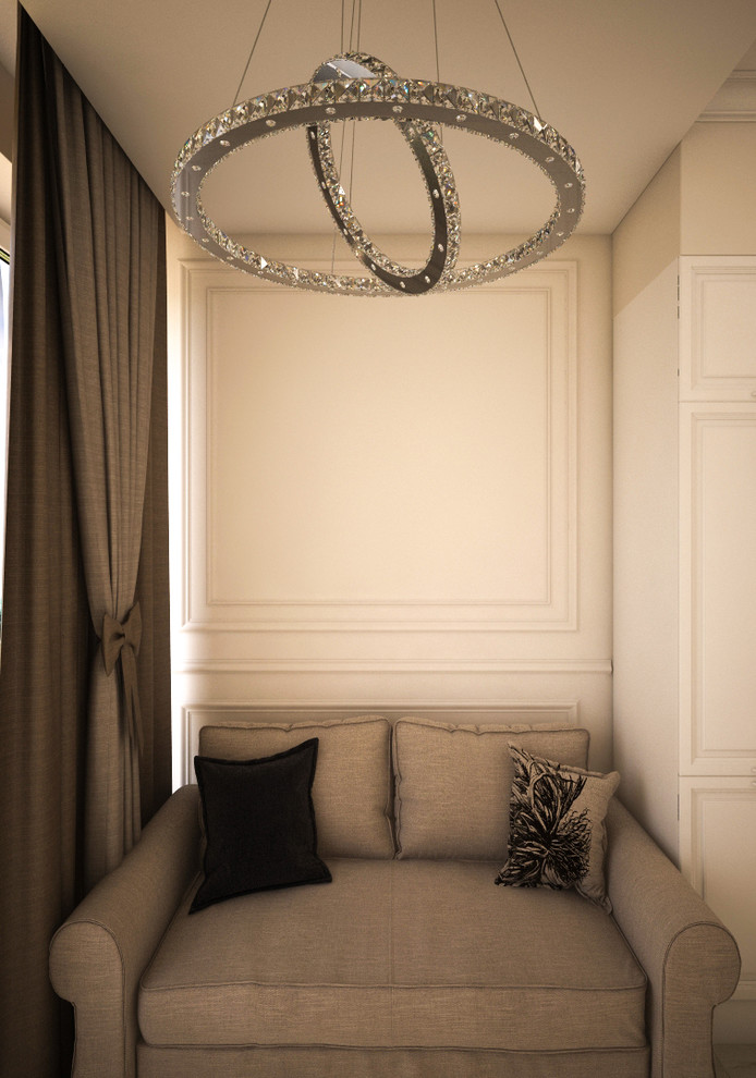 Светлая однокомнатная квартира в неоклассическом стиле