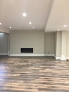 Transitional basement photo in Toronto