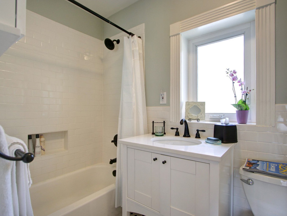 Bathroom - craftsman bathroom idea in Denver