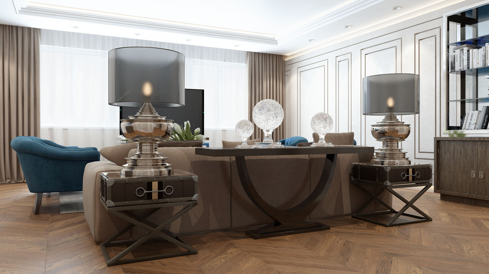 Гостиная / Таунхаус / Современный интерьер