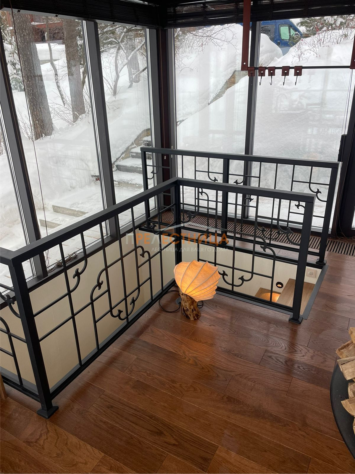 Дизайнерская лестница Тандем-37