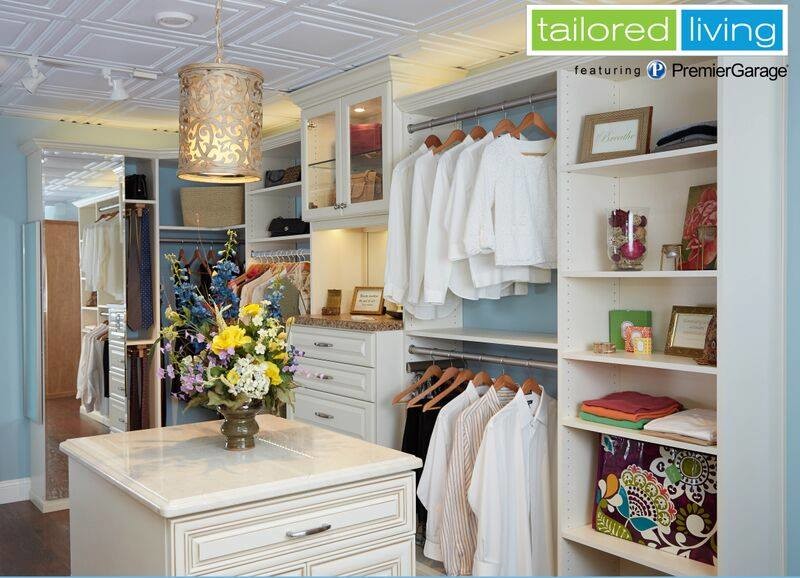 Design ideas for a mid-sized traditional gender-neutral walk-in wardrobe in Atlanta with raised-panel cabinets and white cabinets.