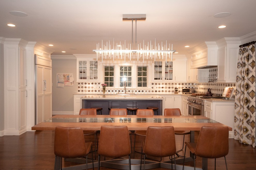 Transitional kitchen photo in New York