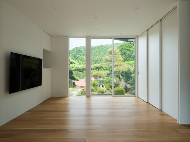 奥大和の家 moderne-japonais-salon