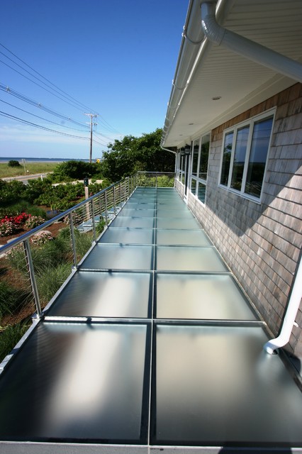 Glass Deck Contemporary Balcony Boston By Lucid Glass Studio