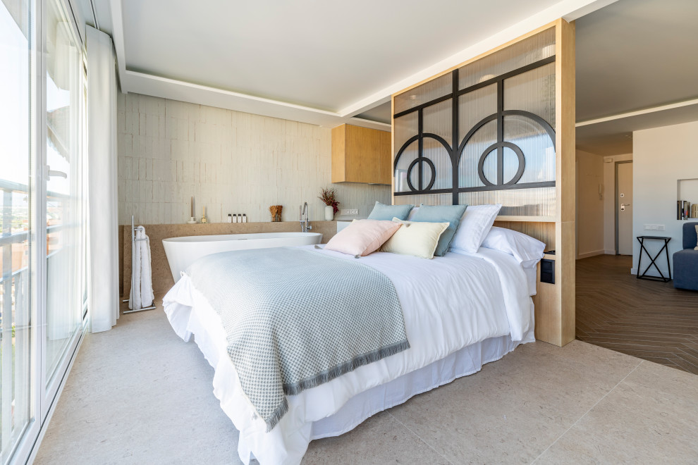 Ejemplo de dormitorio principal mediterráneo