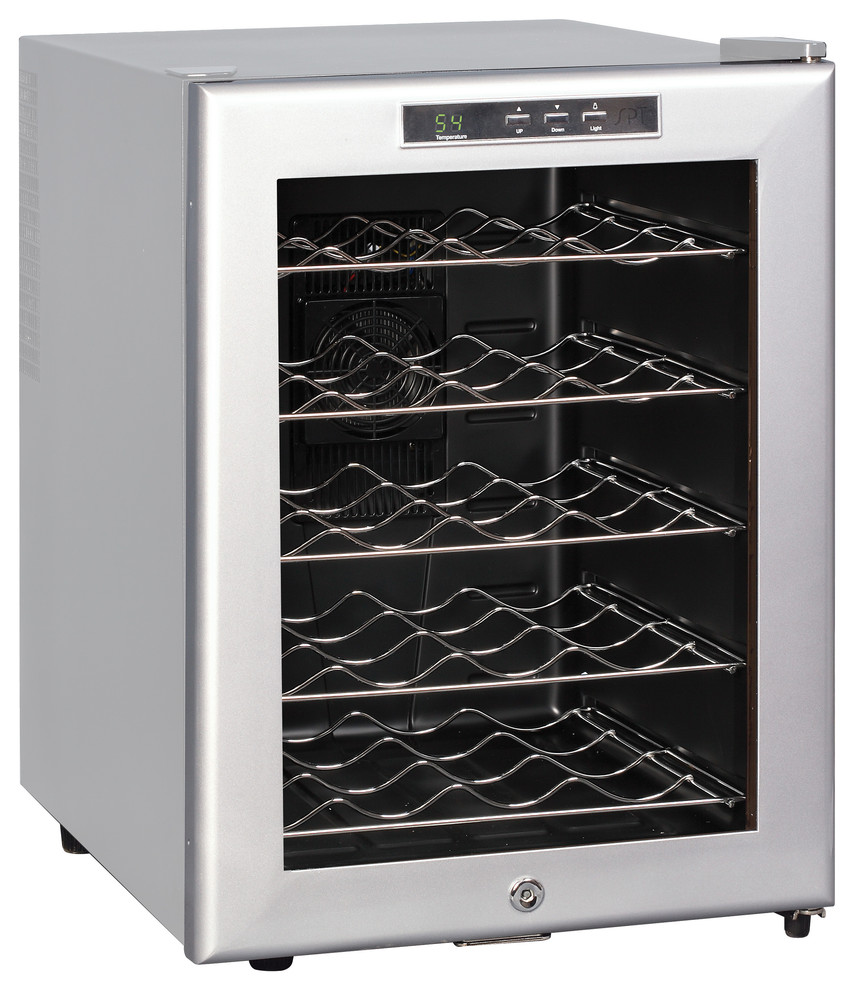 Thermo-Electric Wine cooler with Platinum Trim, 20-Bottle