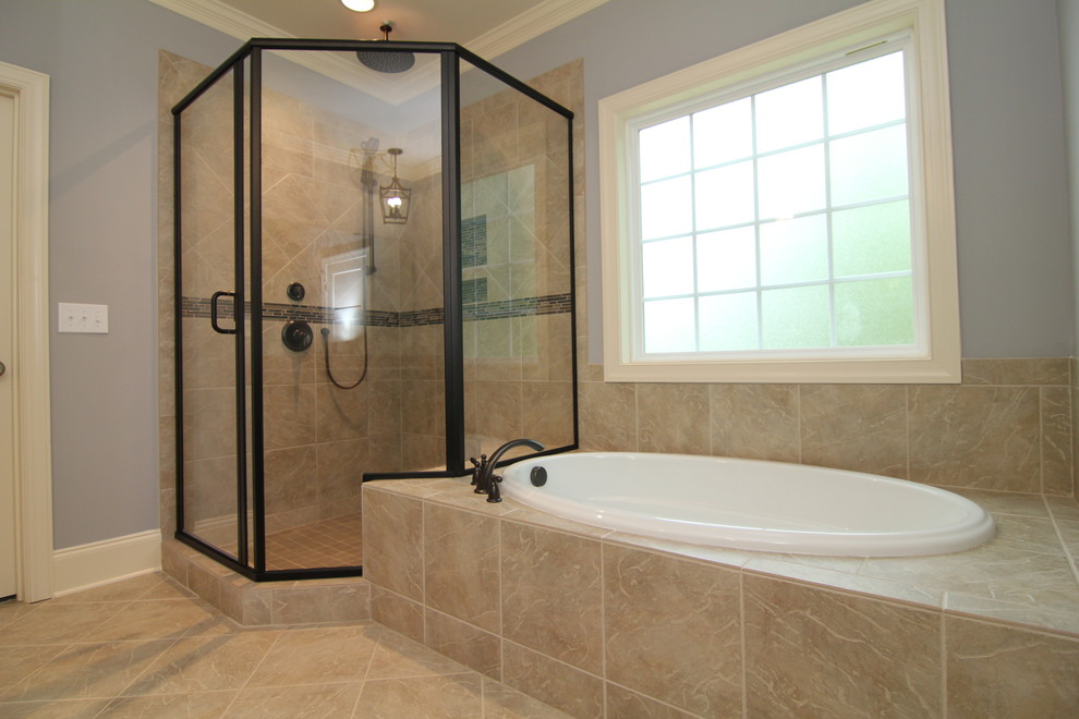Glass shower - Transitional - Raleigh - by Stanton Homes | Houzz