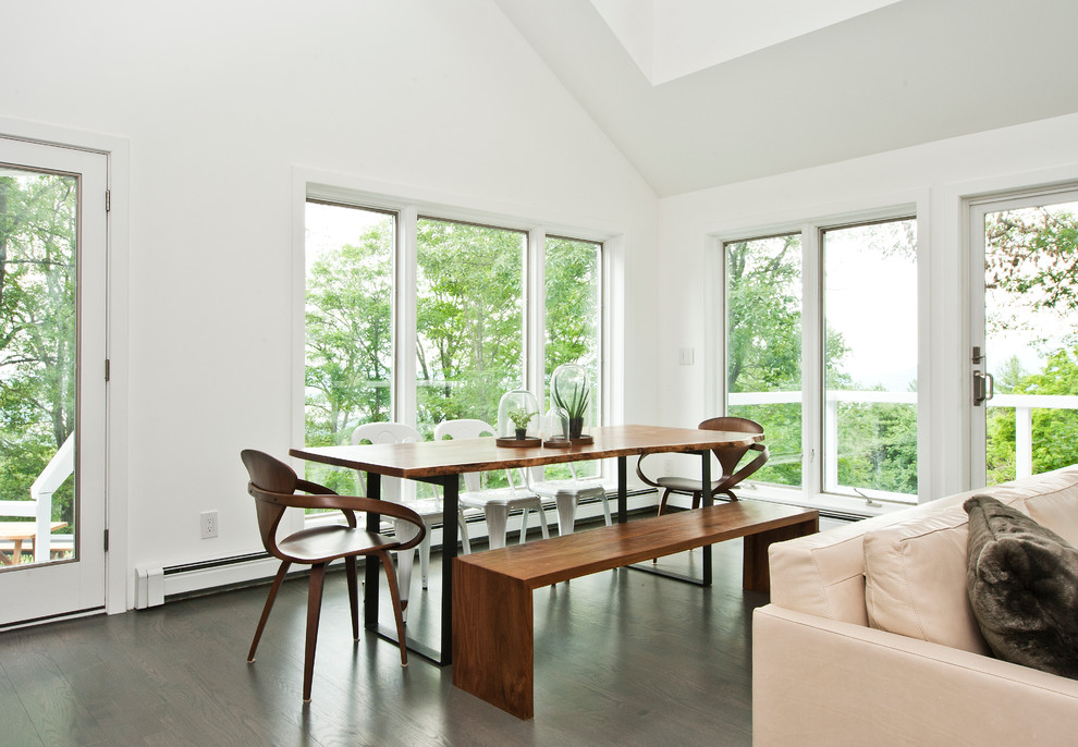 Design ideas for a modern dining room in New York.