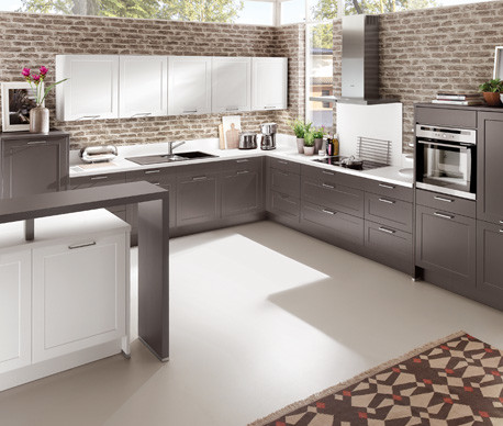 Inspiration for a transitional kitchen remodel in New York