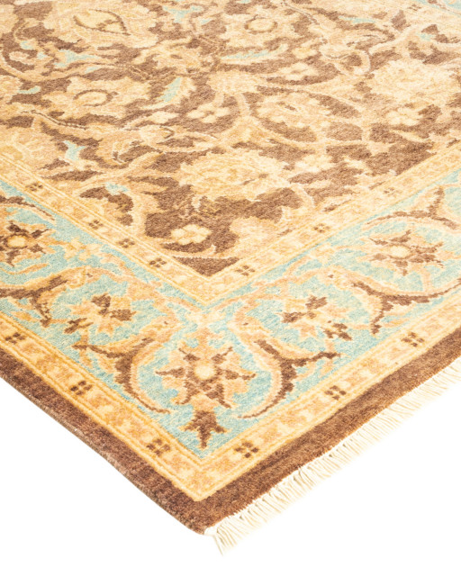 Makassar One-of-a-Kind Hand-Knotted Area Rug Brown, 3'1"x5'4"