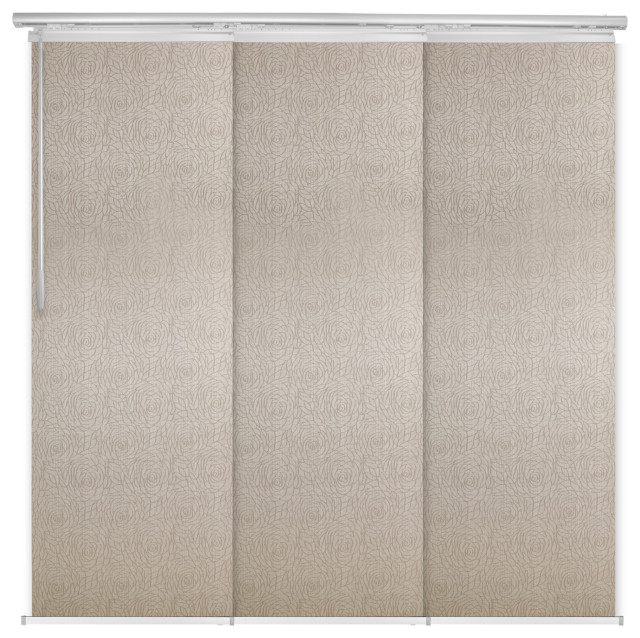 Marguerite 3-Panel Track Extendable Vertical Blinds 36-66"W