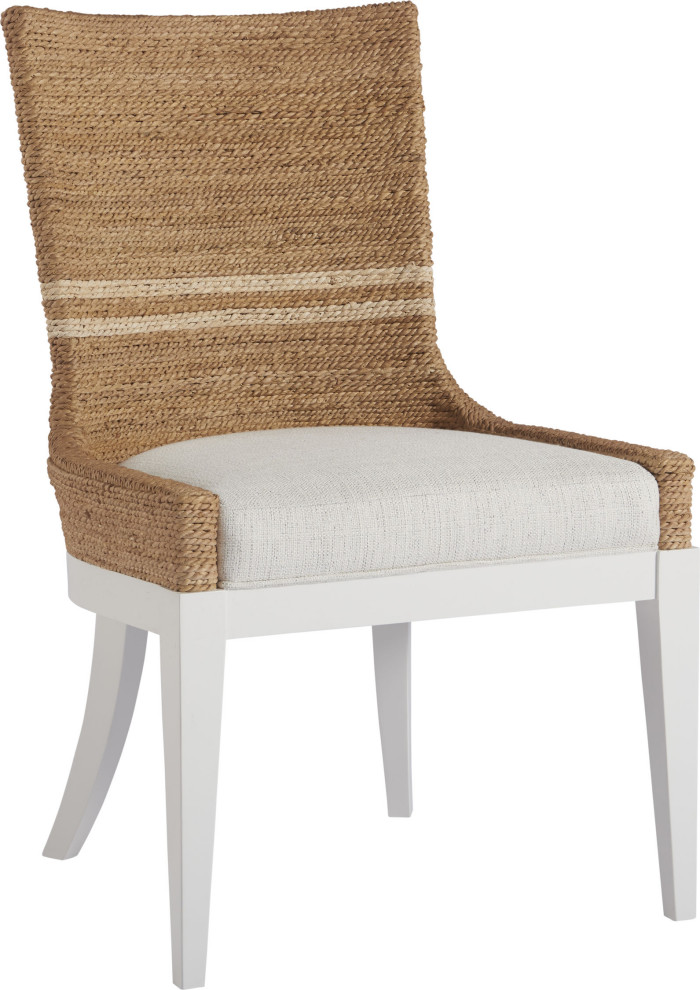 Coastal Living Siesta Key Dining Chair, Set of 2, Woven Abaca, Dover Natural