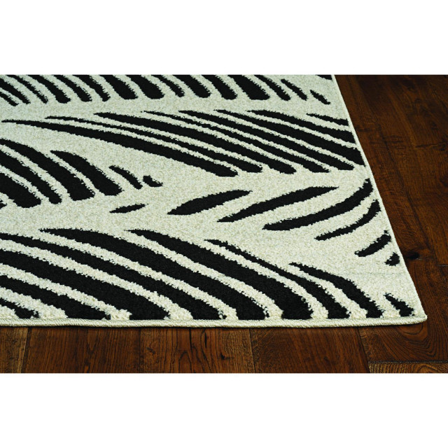 Lucia /White Folia Indoor/Outdoor Area Rug Contemporary Outdoor