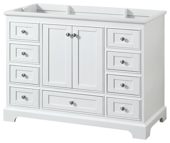 48" Single Bathroom Vanity, No Countertop, No Sink and No Mirror