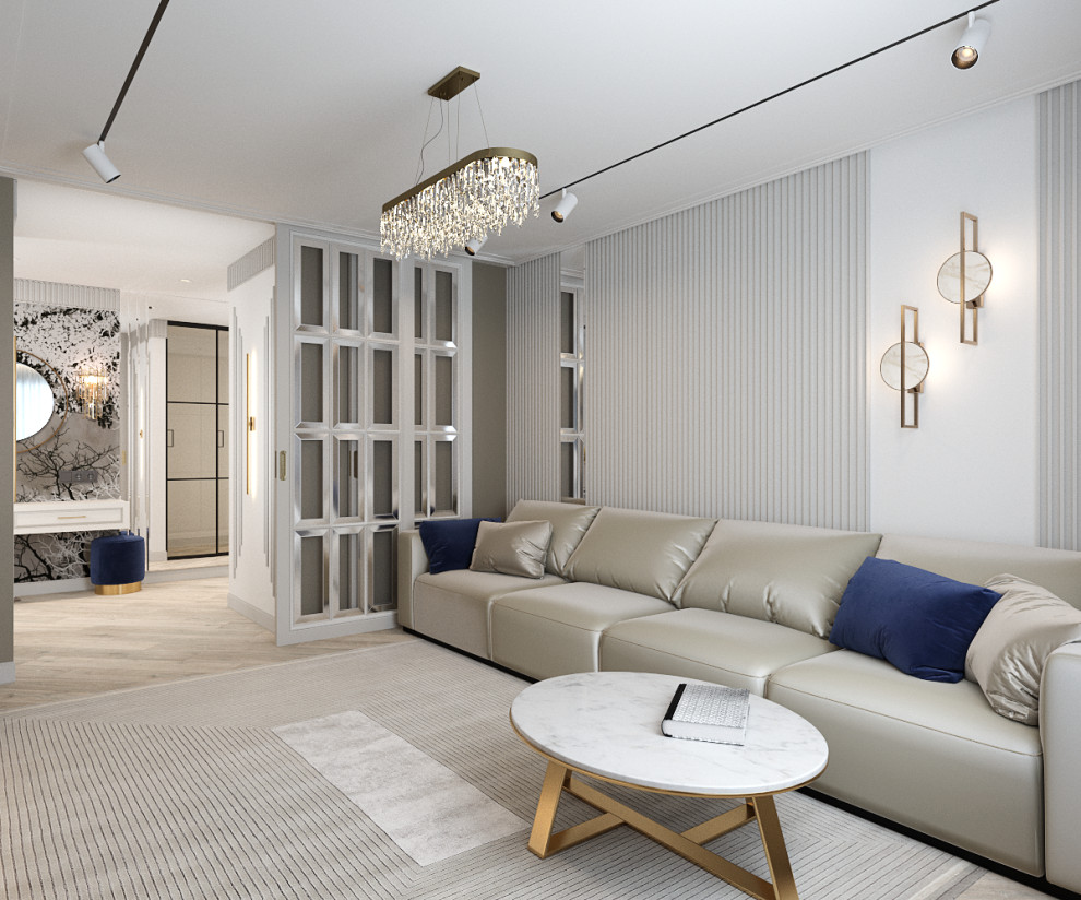 Трехкомнатная квартира в современном классическом стиле