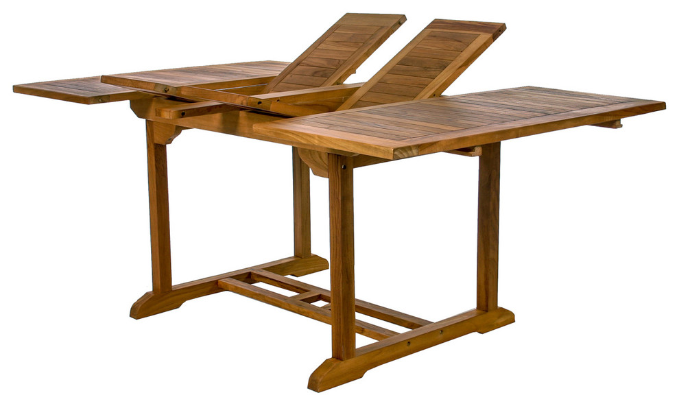 Teak Butterfly Table Traditional Outdoor Dining Tables by All
