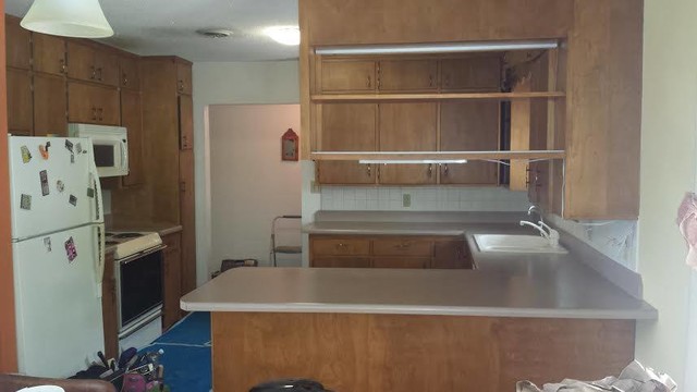 Rustic Alder Kitchen Refacing rustic