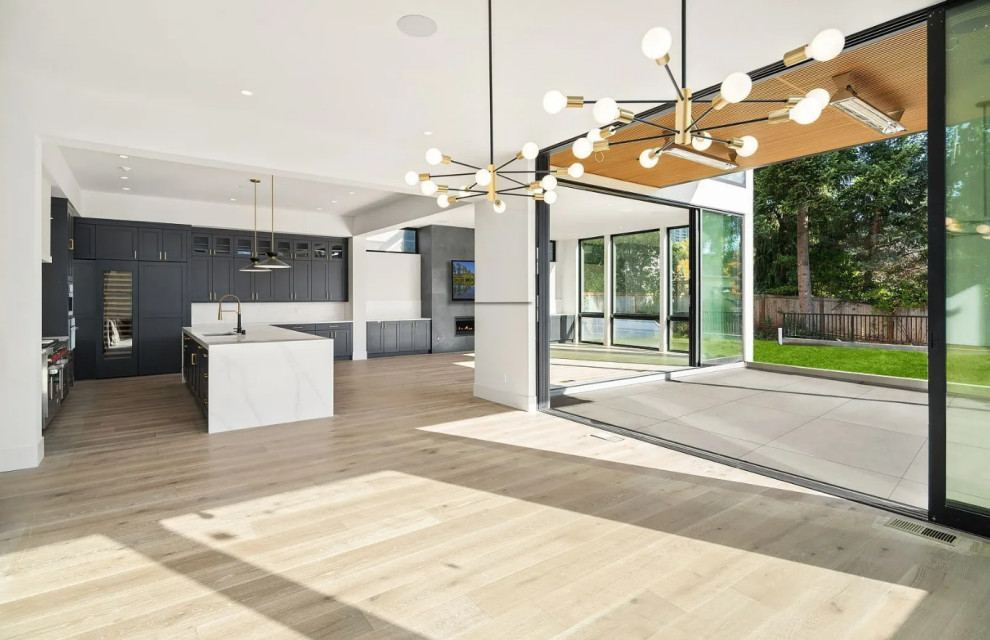 Inspiration for a contemporary home design remodel in Seattle