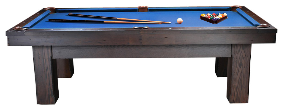 Imperial Montvale Walnut 8' Pool Table, Blue Cloth, With Accessory Bundle