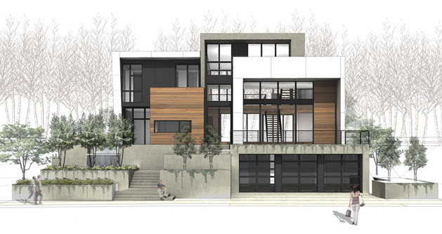 Elevation of front facade