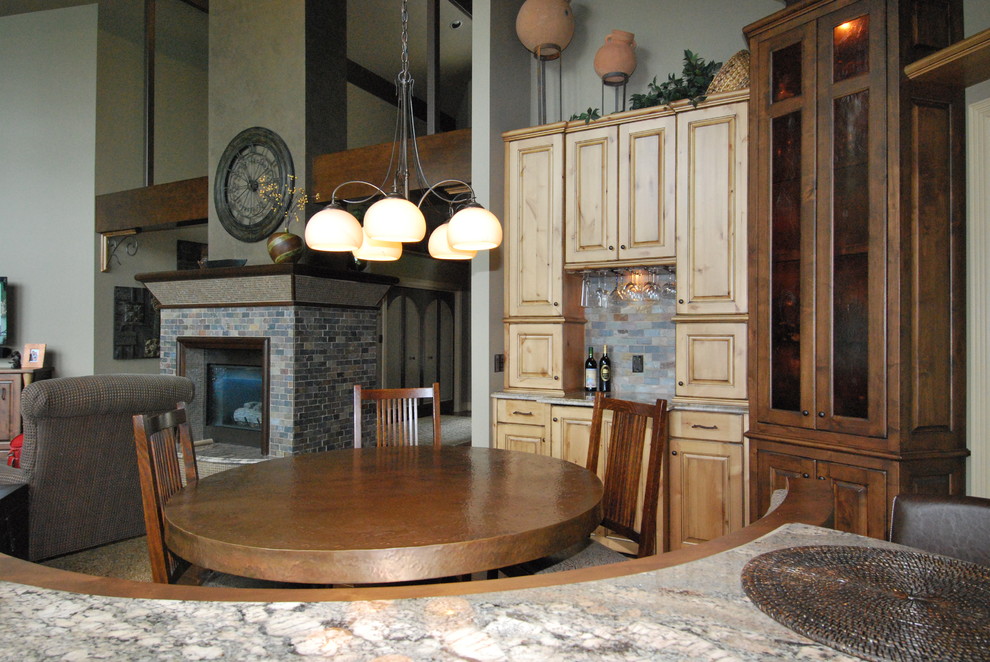 Mountain style kitchen photo in Indianapolis