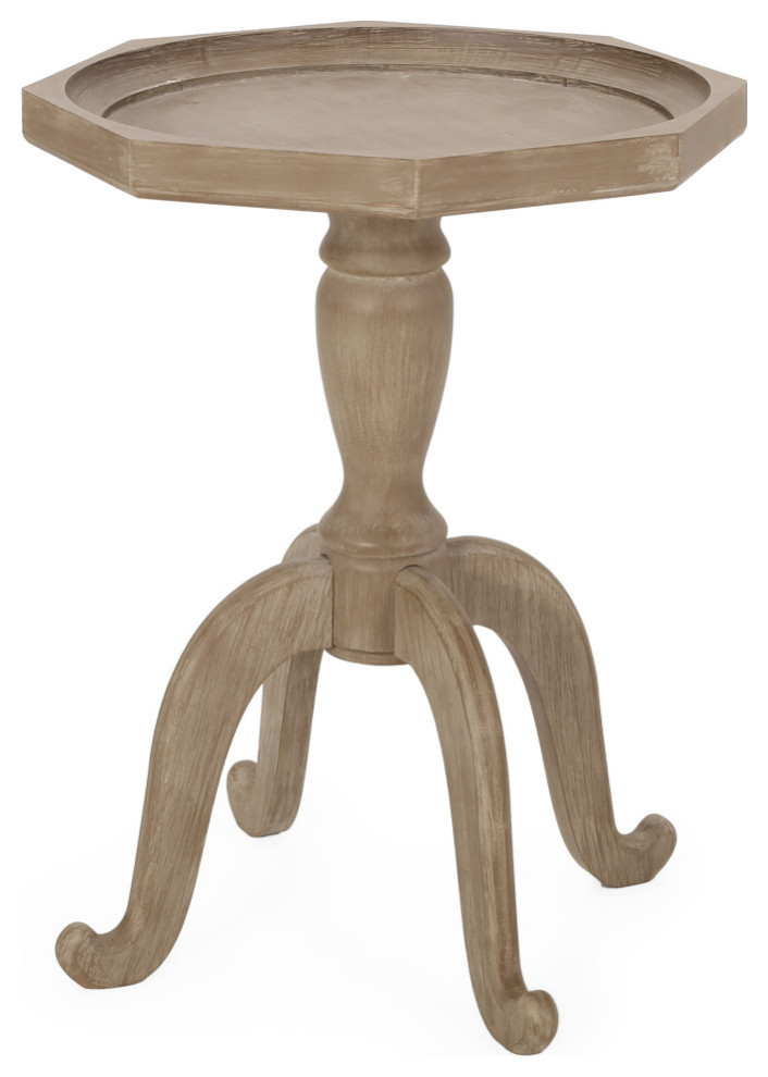 Hassan French Country Accent Table With Octagonal Top French Country