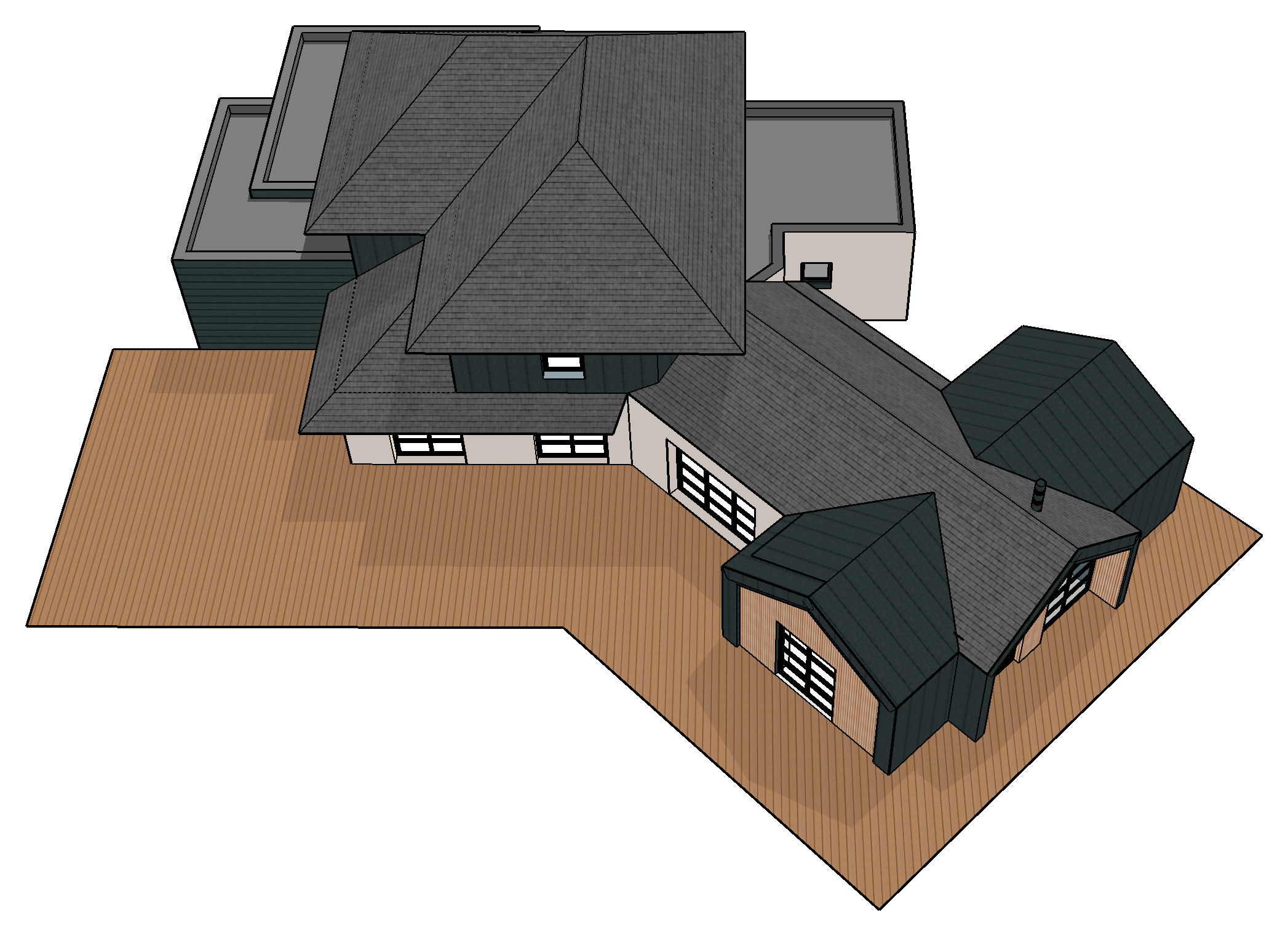 Extension - Maison JNI - vue 3D avant réalisation