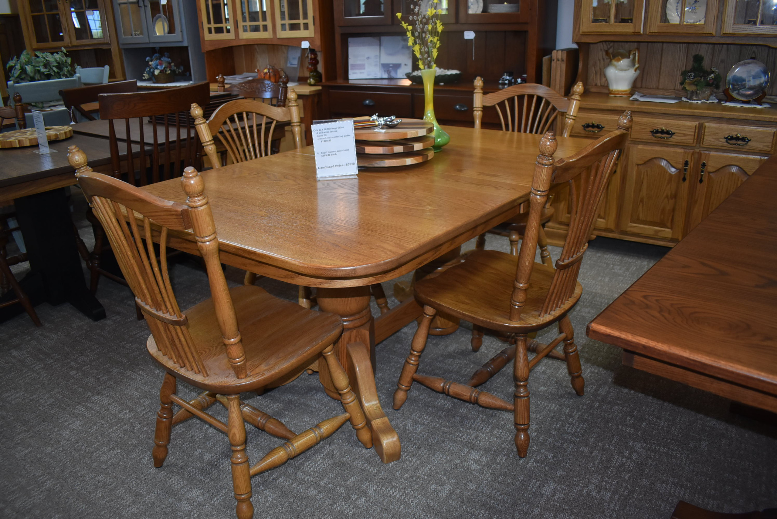 Heritage 4 leaf table with Royal harvest chairs