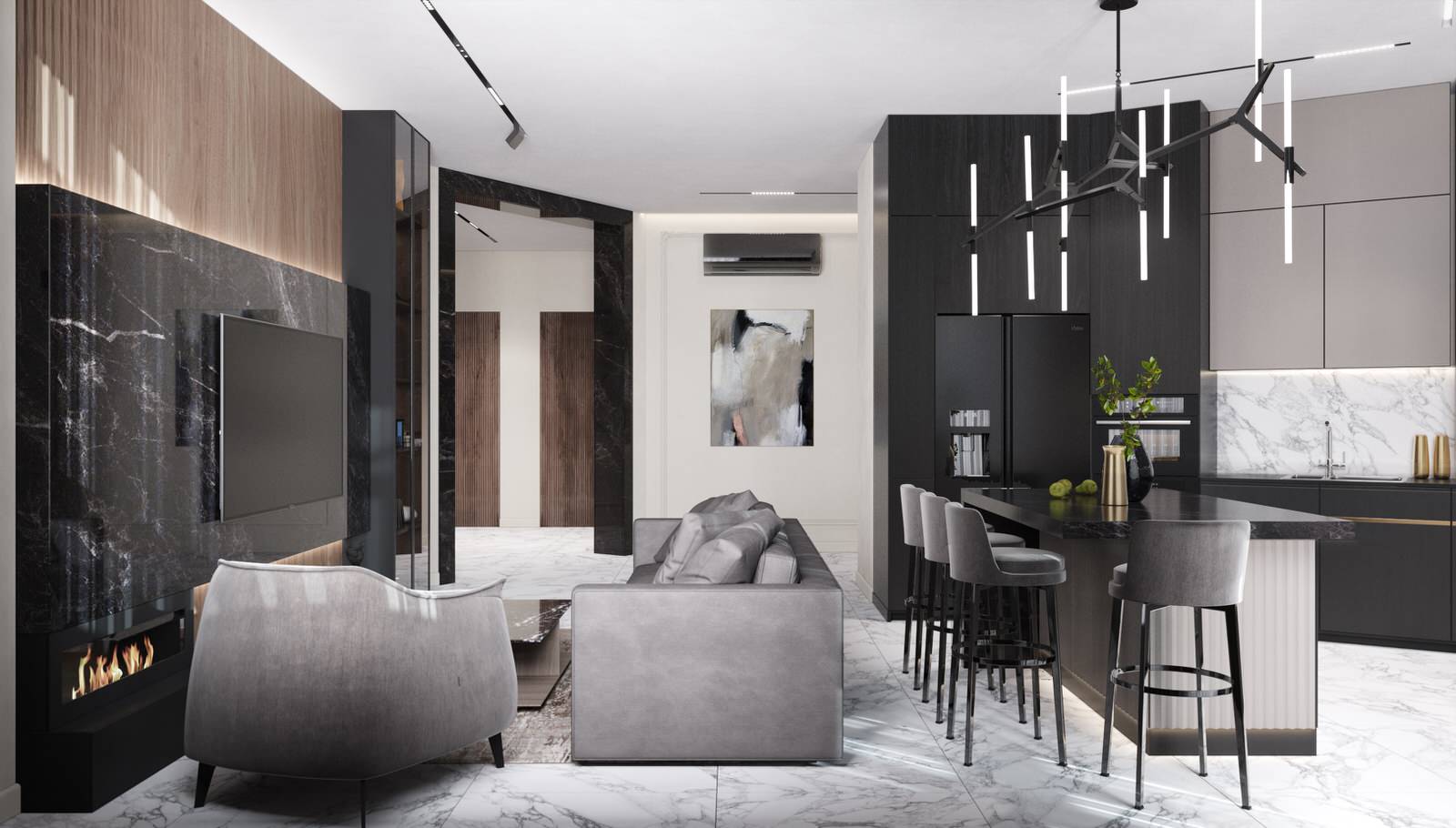 Квартира для супружеской пары и двух взрослых сыновей