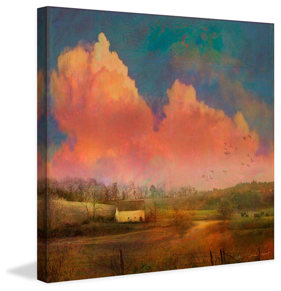 "Pastoral Sunset" Painting Print on Canvas by Chris Vest