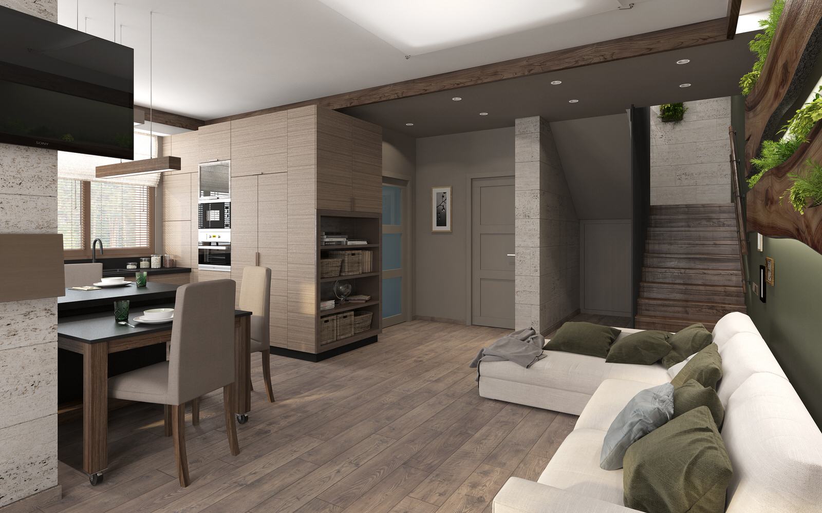 Гостиная-столовая