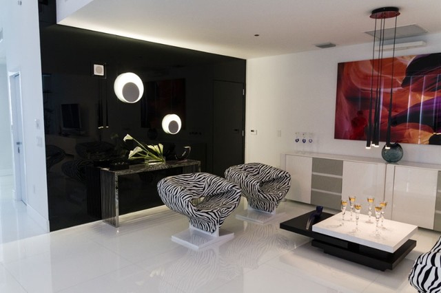 Penthouses contemporary-living-room