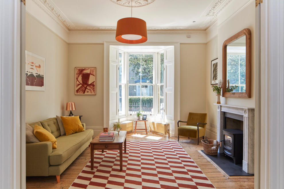 London Fields House 6 living room Transitional Living Room