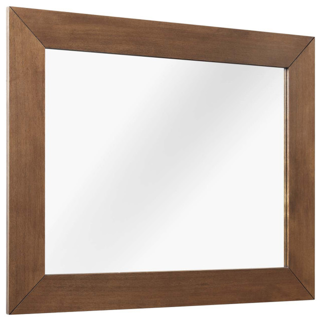 Kali Wall Mirror, Walnut Wall Mirrors by PARMA HOME Houzz