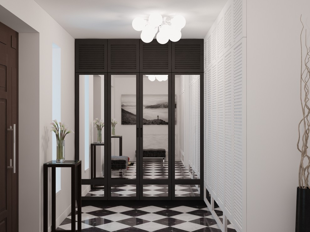 Дом в черно белых тонах