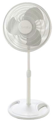 16" Oscillating Stand Fan, White