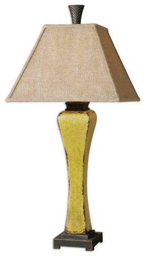 Burnt Yellow Oratino 1 Light Table Lamp