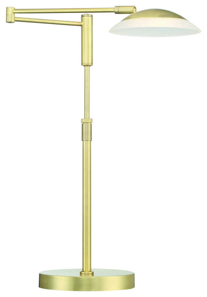Arnsberg 572310108 LED Table Lamp Meran Turbo Satin Brass