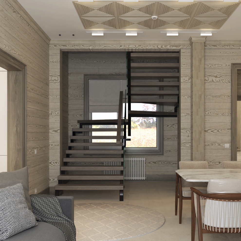 Дом из клееного бруса с двумя банями