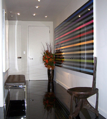 Inspiration for a contemporary hallway in Los Angeles.